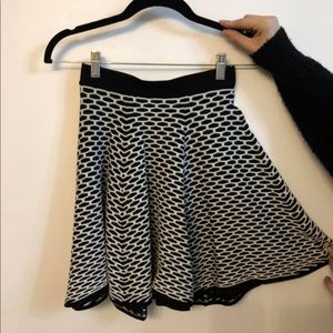 Intermix brand fit and flare skirt